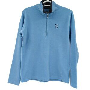 Sunice Blue Fleece 1/4 Zip Pullover Sweatshirt Women's M Warm Cozy Lounge Wear